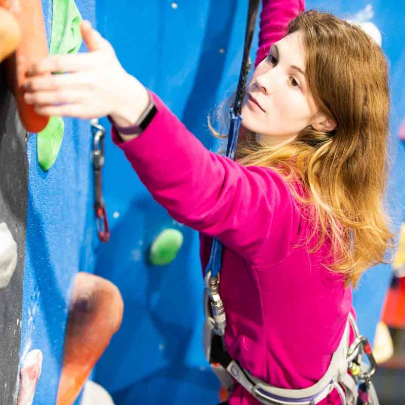 climbing at the Pinnacle Climbing Centre